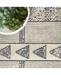 nuLoom Fantasy Contemporary Ismay Gray 5'3" x 7'7" Area Rug