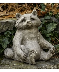 Campania International Ricky Racoon Garden Statue