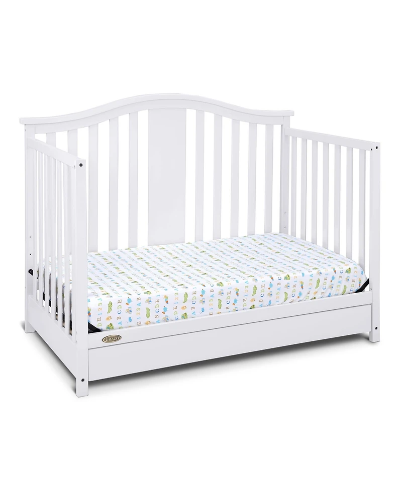 Graco Solano 4-in-1 Convertible Crib with Drawer - White