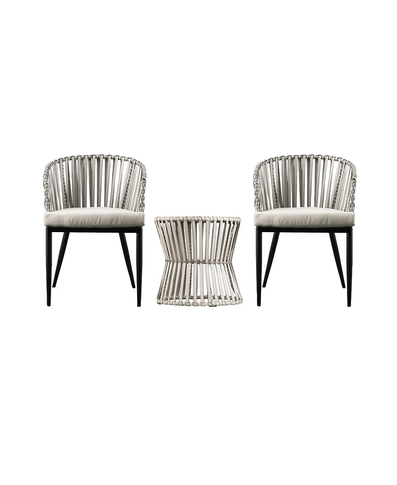 Southern Enterprises Anisa Wicker 3 Piece Outdoor Collection