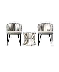 Southern Enterprises Anisa Wicker 3 Piece Outdoor Collection