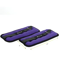 ProsourceFit Ankle Weights 2.5, Set of 2, Purple