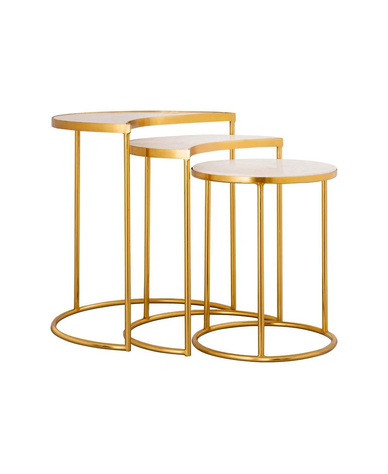 Tov Furniture Crescent Nesting Tables, Set of 3