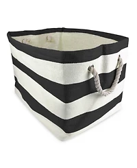Design Imports Paper Bin Stripe Rectangle Small