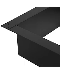 Outdoor Heavy-Duty Steel Portable Above Ground or In-Ground Square Fire Pit Liner Ring