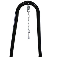 Sunnydaze Decor Caribbean Style Extra Large Hanging Rope Hammock Chair Swing with Stand - 300 lb Weight Capacity
