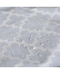 Design Imports Polyethylene Coated Cotton Polyester Laundry Hamper Lattice Round
