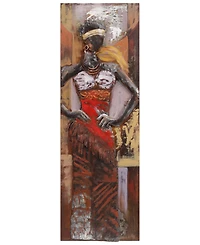 Empire Art Direct Miss-tic Mixed Media Iron Hand Painted Dimensional Wall Art, 60" x 20" x 2.5"