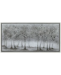 Empire Art Direct Solitary Field Textured Metallic Hand Painted Wall Art by Martin Edwards, 24" x 48" x 1.5"