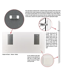Empire Art Direct Fearless 1 and 2 Frameless Free Floating Tempered Glass Panel Graphic Wall Art, 24" x 48" x 0.2"