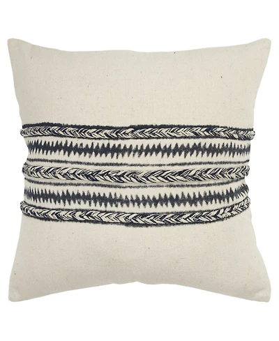 Closeout! Rizzy Home Stripes Polyester Filled Decorative Pillow, 20" x 20"