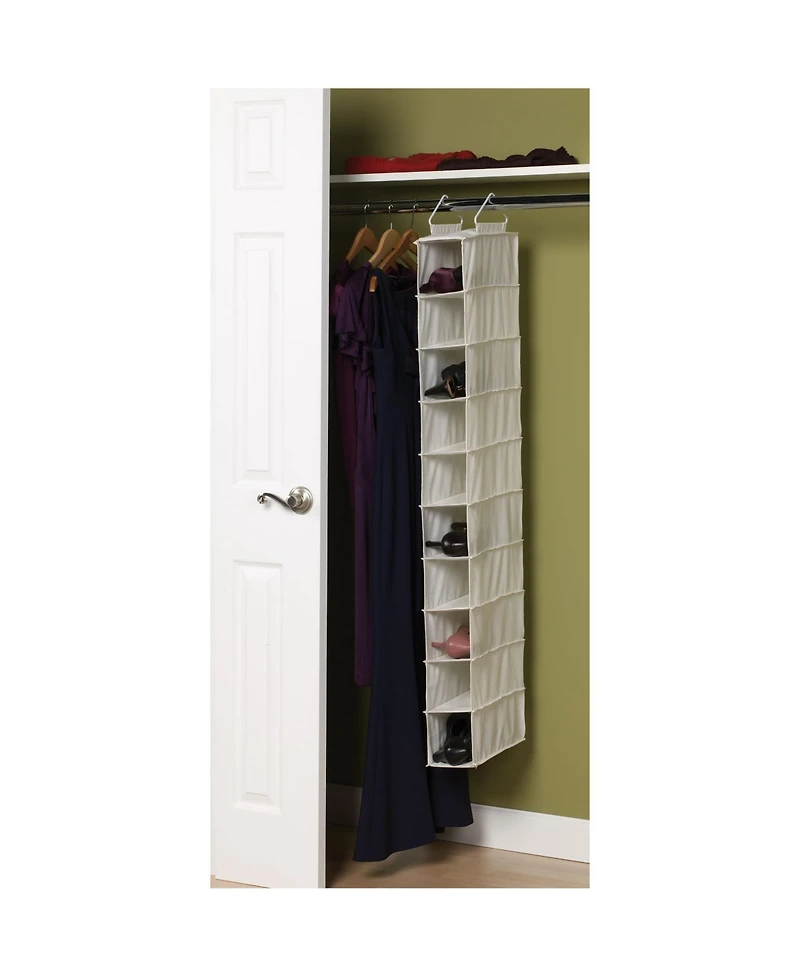 Household Essentials 10-Pocket Hanging Shoe Organizer
