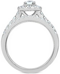 Diamond Halo Bridal Set (1 ct. t.w.) 14k White