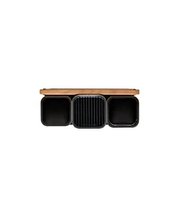 Joseph Joseph CounterStore Stainless Steel Organizer with Oak Chopping Board
