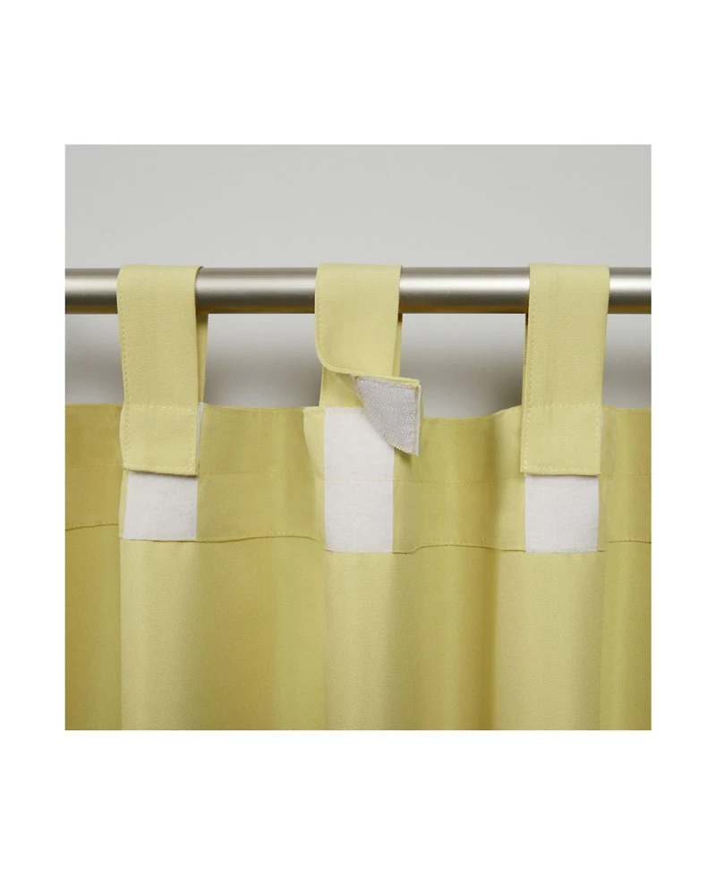 Exclusive Home Curtains Indoor - Outdoor Solid Cabana Tab Top Curtain Panel Pair