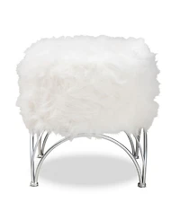 Furniture Celia Modern and Contemporary Upholstered Ottoman