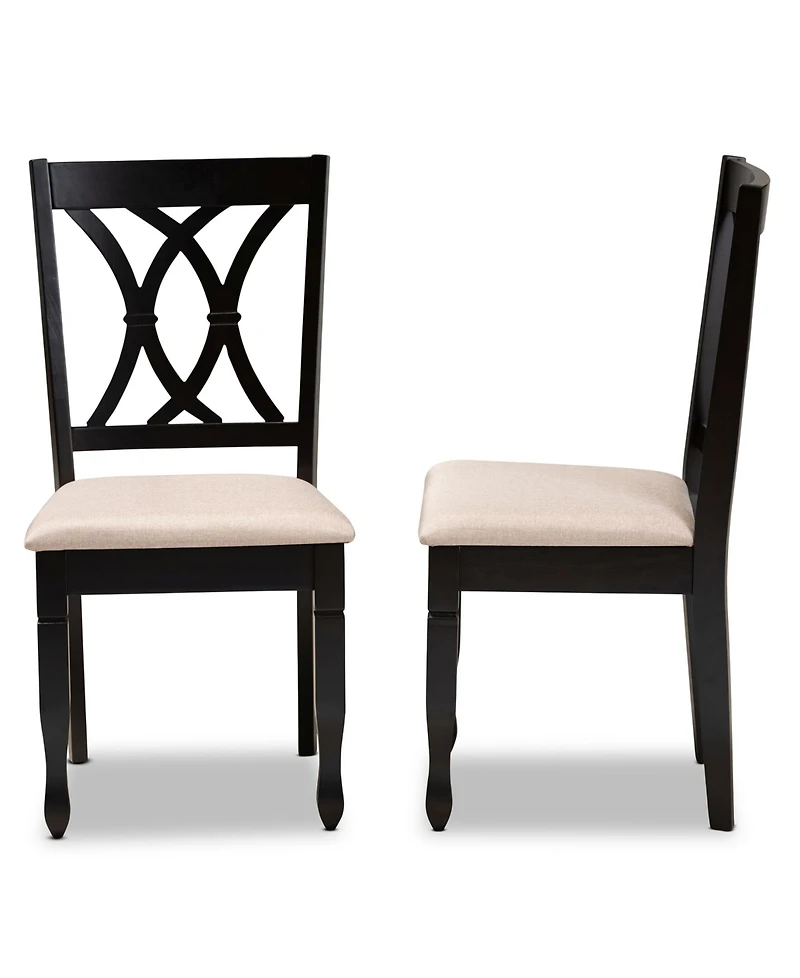 Furniture Reneau Transitional 2 Piece Dining Chair Set with Seat