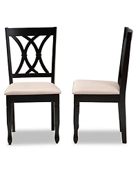 Furniture Reneau Transitional 2 Piece Dining Chair Set with Seat