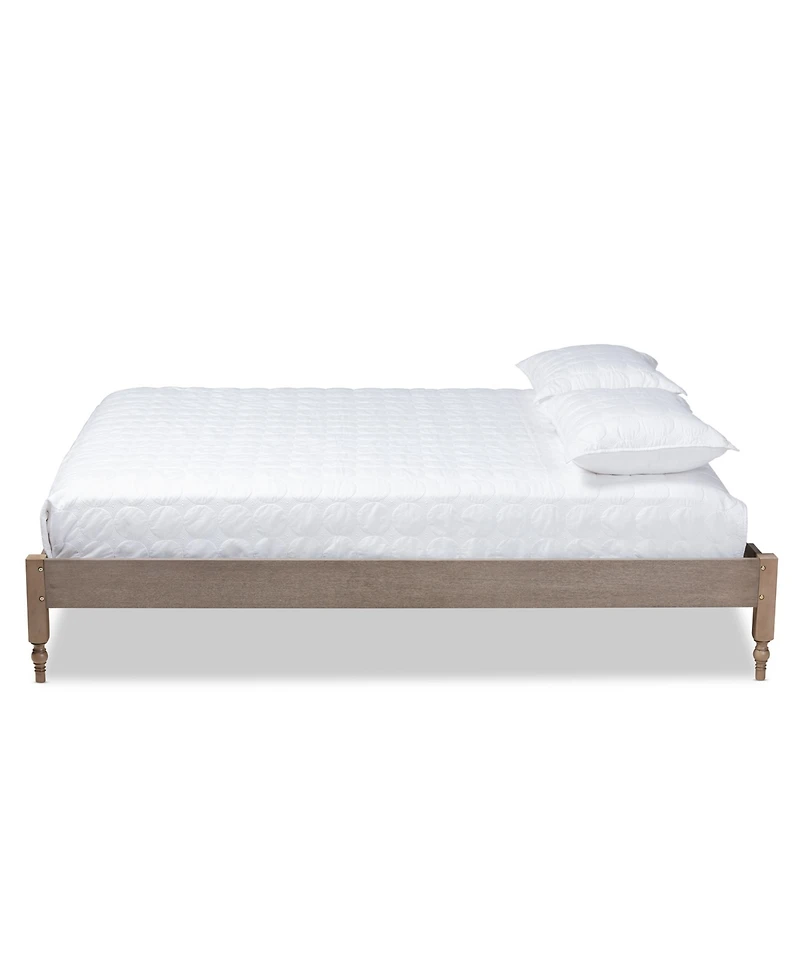 Furniture Laure French Bohemian Queen Size Bed Frame