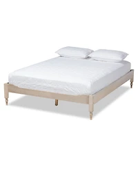 Furniture Laure French Bohemian Queen Size Bed Frame