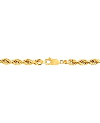 Men's Glitter Rope 24" Chain Necklace (4.5mm) in 14k Gold