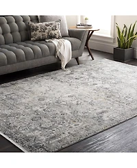 Surya Solar Sor-2313 Gray 3' x 8' Runner Area Rug