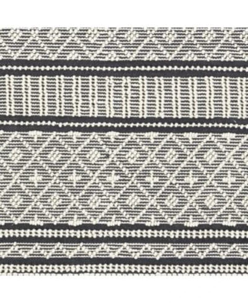 Livabliss Farmhouse Tassels Fts 2300 Charcoal Rug