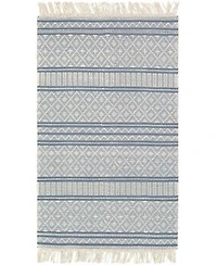 Closeout Livabliss Farmhouse Tassels Fts 2301 Denim Rug