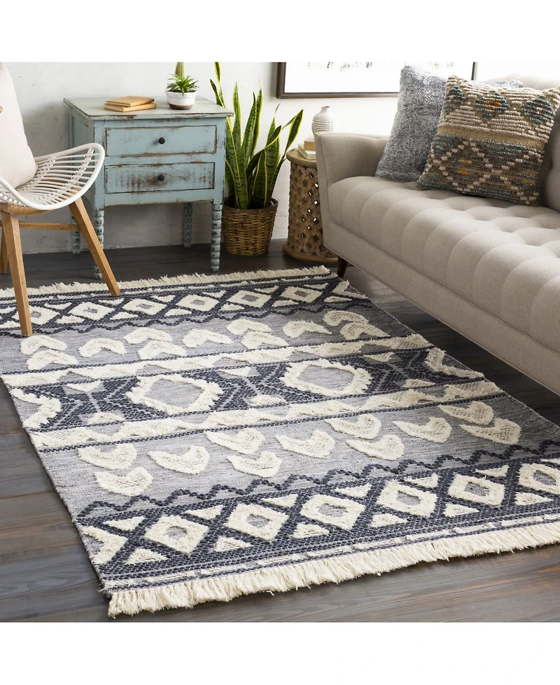 Closeout! Surya Cheyenne Chy-2307 Navy 2'6" x 8' Runner Area Rug