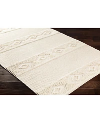 Closeout! Surya Farmhouse Neutrals Fls-2300 Cream 2' x 3' Area Rug