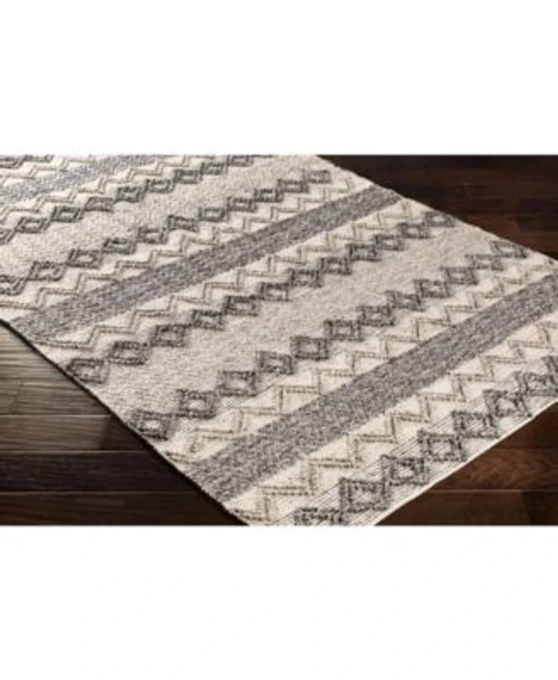 Surya Farmhouse Neutrals Fls 2302 Black Rug