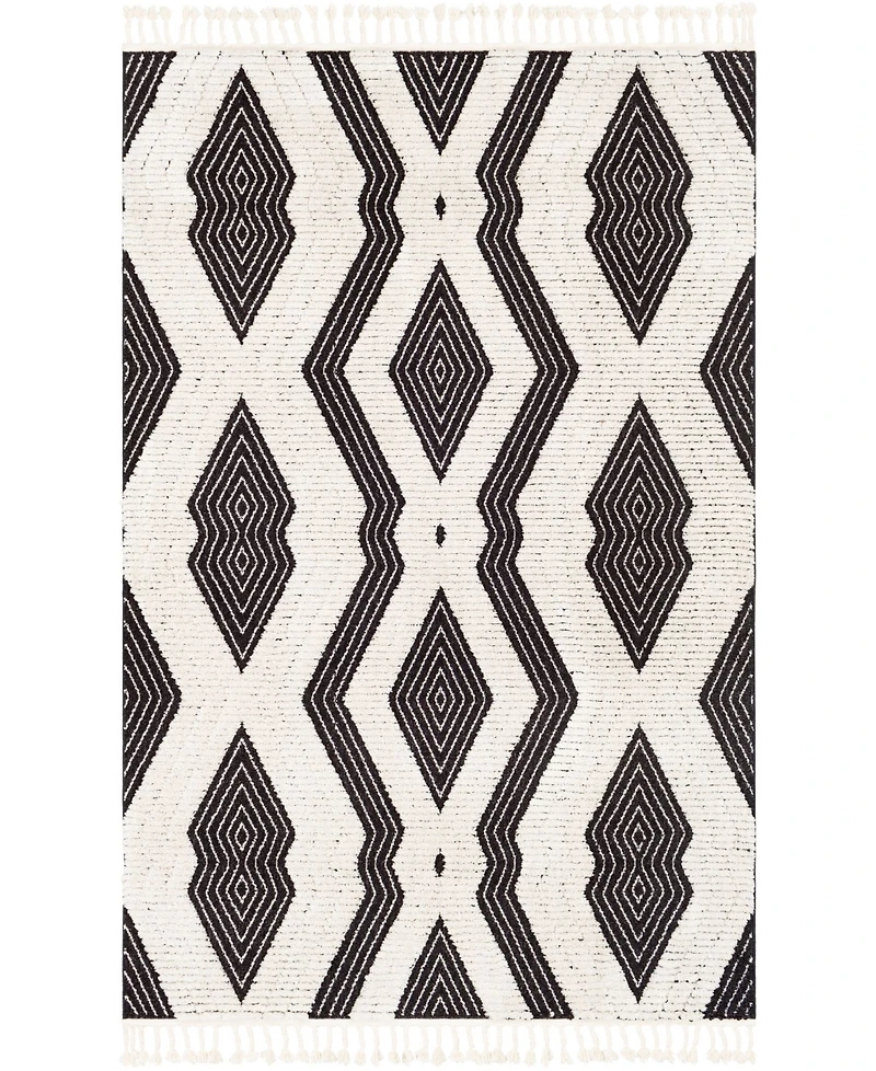 Livabliss Azilal Azi-2300 Black 7'10" x 10'2" Area Rug