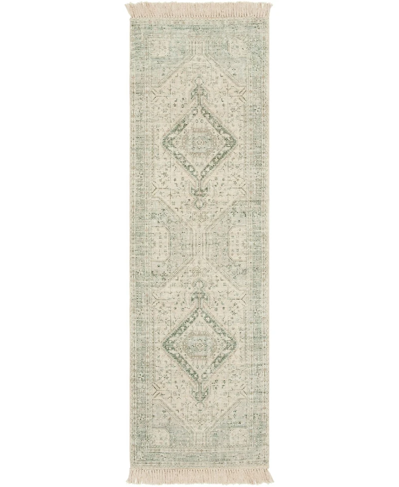 Livabliss Zainab Zai- Sage 2'6" x 8' Runner Area Rug