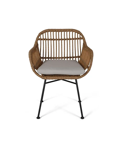 Noble House Orlando Outdoor Chairs with Cushions, Set of 2