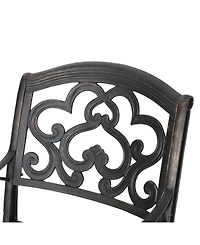Noble House Austin Outdoor Cast Dining Chairs, Set of 2