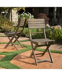 Noble House Positano Outdoor Foldable Dining Chairs