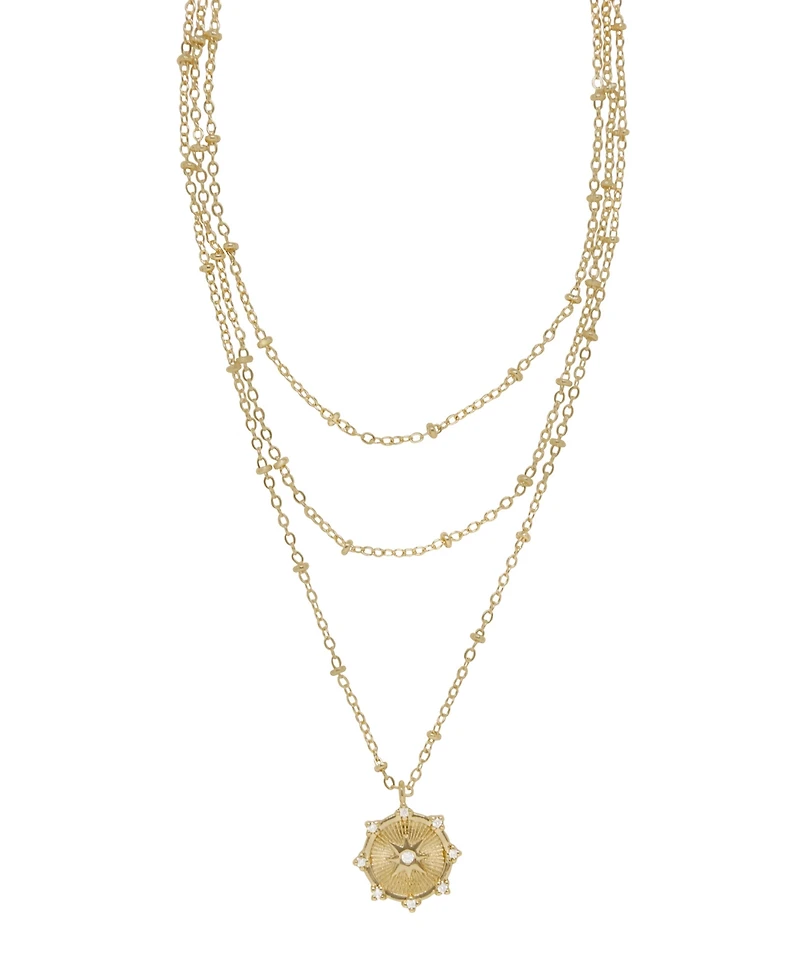 Ettika Compass Keepsake Layered Women's Necklace