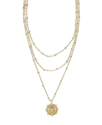Ettika Compass Keepsake Layered Women's Necklace