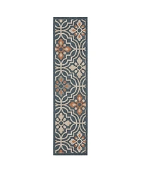 Oriental Weavers Latitude LAT08 Blue 1'10" x 7'6" Runner Rug