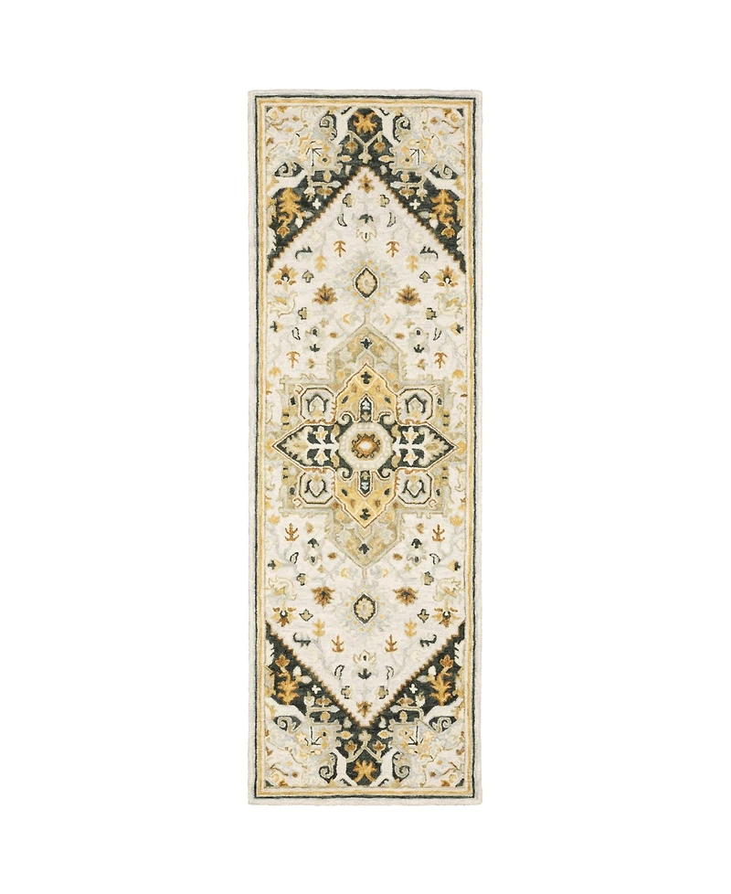 Oriental Weavers Alfresco 28407 Ivory 2'6" x 8' Runner Rug