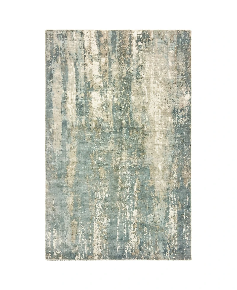 Oriental Weavers Formations FOR02 Blue 8' x 10' Area Rug