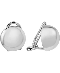 Polished Button Clip-On Earrings