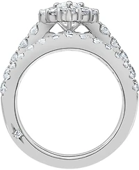 Certified Diamond Pear Halo Bridal Set (2 ct. t.w.) in 18k White, Yellow or Rose Gold