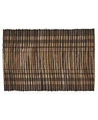 Saro Lifestyle Striped Water Hyacinth Placemat Set of 4
