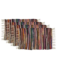 Saro Lifestyle Multi-Colored Chindi Placemat Set of 4