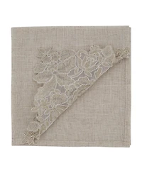 Saro Lifestyle Embroidered Lace Napkin Placemat Set of 2