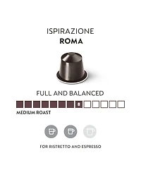 Nespresso Capsules OriginalLine, Roma, Medium Roast Espresso Coffee, 50-Count Espresso Pods