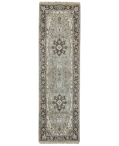 Feizy Ustad R6112 Ivory 2'6" x 8' Runner Rug