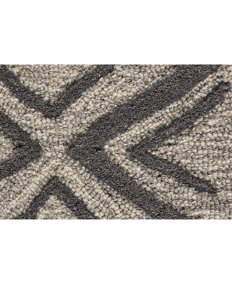 Feizy Enzo R8733 Charcoal 5' x 8' Area Rug