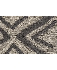 Feizy Enzo R8733 Charcoal 5' x 8' Area Rug